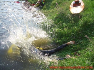Zambullida en el agua